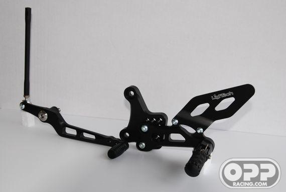  LighTech Rearsets with Fixed Foot Pegs - Yamaha R6 2006-2008 image