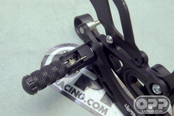  LighTech Rearsets with Folding Foot Pegs - Yamaha R6 2006-2008 image