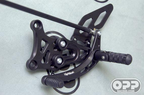  LighTech Rearsets with Folding Foot Pegs - Yamaha R6 2006-2008 image