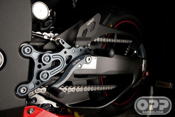 LighTech Rearsets with Fixed Foot Pegs - Yamaha R1 2007-2008 image