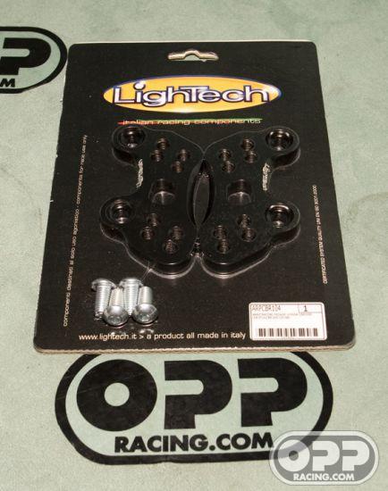  LighTech Rearsets Adapter Plates - Honda CBR1000RR 2004-2008 and CBR600RR 2003-2008 image