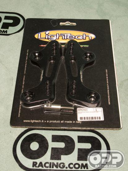  LighTech Rearsets Adapter Plates - Kawasaki ZX6R 2005-2008 image