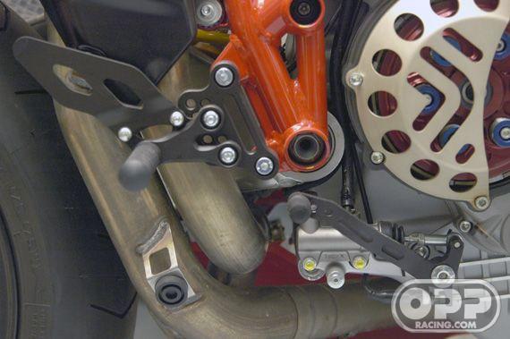  LighTech Rearsets with Fixed Foot Pegs - Ducati 1098 2007-2008 & 848 2008 image