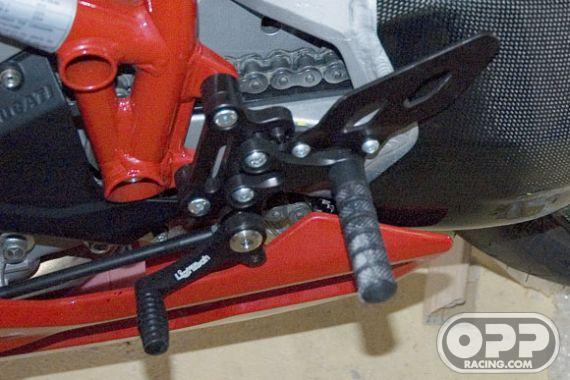  LighTech Rearsets with Fixed Foot Pegs - Ducati 1098 2007-2008 & 848 2008 image