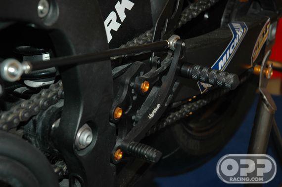  LighTech Rearsets with Fixed Foot Pegs - Honda CBR600RR 2007-2008 image