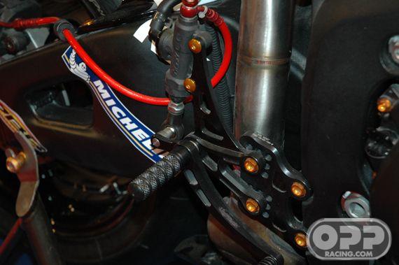  LighTech Rearsets with Fixed Foot Pegs - Honda CBR600RR 2007-2008 image