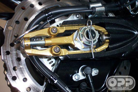  Gilles Tooling SBK Chain Adjusters ZX14 06-08 & Z1000 07-08 image