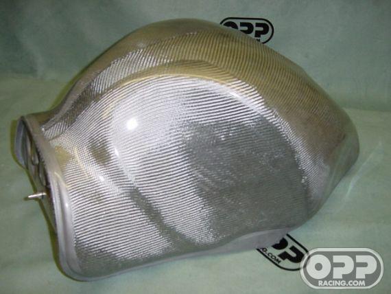 Titanium Silver - Fuel Tank for OEM Style Cap - Hayabusa 2001-2007 image