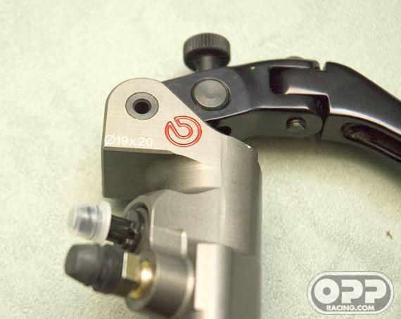  Brembo 19x20 Billet Folding Brake Master Cylinder image