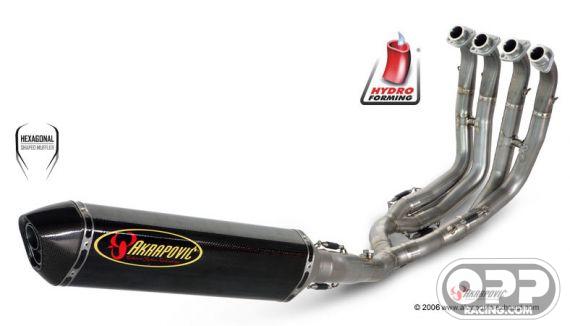  Akrapovic Evolution Exhaust - Suzuki GSXR1000 2005-2006 (Carbon-Hex Cannister) image