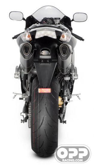  Akrapovic Racing Exhaust - Kawasaki ZX10R 2006-2007 (Carbon-Hex Cannister) image