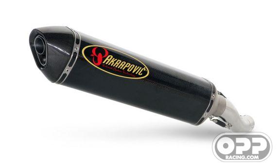  Akrapovic Slip-on Exhaust - Kawasaki ZX10R 2004-2005 (Carbon-Hex Cannister) image