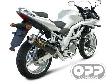  Akrapovic Supersport Exhaust - Suzuki SV650 2003-2005 (Carbon Cannister) image