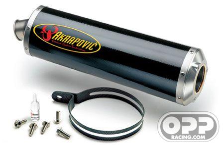Akrapovic Bolt-on Exhaust - Suzuki GSXR600 2004-2005 & GSXR750 2004-2005 & GSXR1000 2003-2004 (Carbon-Oval Cannister) image