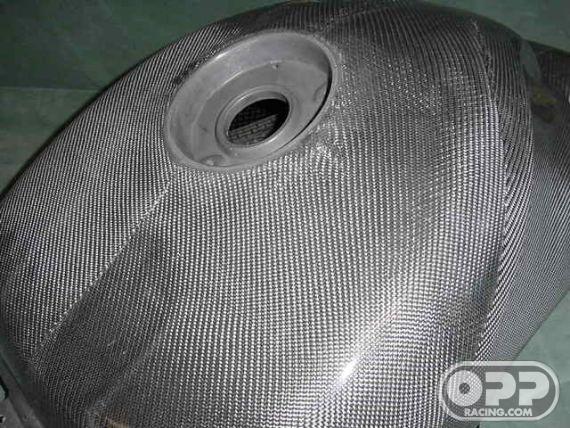 Titanium Silver - MacMoto Series - Fuel Tank for OEM Cap - RC51 SP1/SP2 2000-2006 image