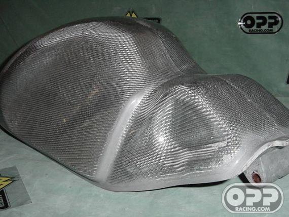 Titanium Silver - MacMoto Series - Fuel Tank for OEM Cap - RC51 SP1/SP2 2000-2006 image