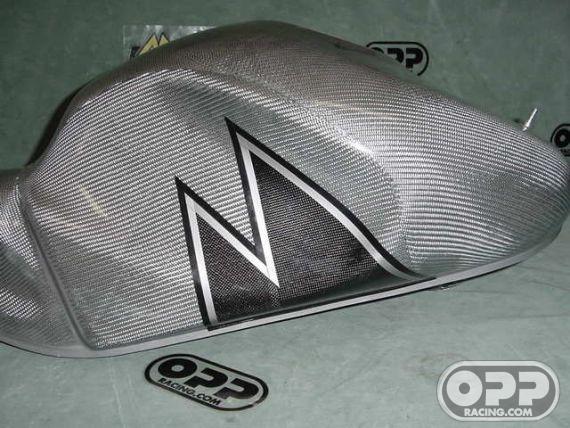 Titanium Silver - MacMoto Series - Fuel Tank for OEM Cap - RC51 SP1/SP2 2000-2006 image