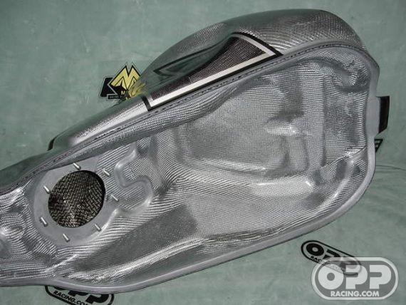 Titanium Silver - MacMoto Series - Fuel Tank for OEM Cap - RC51 SP1/SP2 2000-2006 image