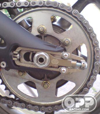  Gilles Tooling SBK Chain Adjusters Daytona 675 2006-2008 & Street Triple 2008 image