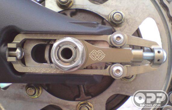  Gilles Tooling SBK Chain Adjusters Daytona 675 2006-2008 & Street Triple 2008 image