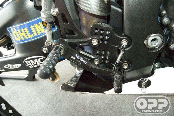  LighTech Rearsets with Fixed Foot Pegs - Honda CBR1000RR 2008-2009 image