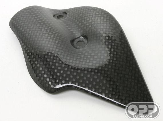 Carbon Fiber - Exhaust Mid-Pipe Heat Shield - MV Agusta F4 750-1000 image