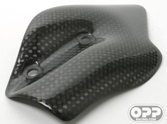 Carbon Fiber - Exhaust Mid-Pipe Heat Shield - MV Agusta F4 750-1000 image
