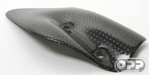 Carbon Fiber - Exhaust Mid-Pipe Heat Shield - MV Agusta F4 750-1000 image