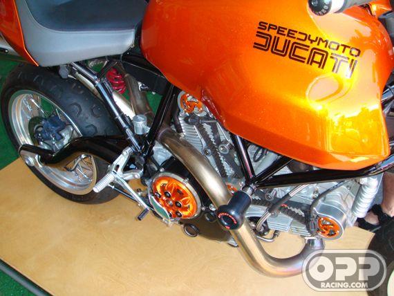  SpeedyMoto Dual Spark Belt Covers - Fits 1000 cc 2 valve dual spark Ducati motors image