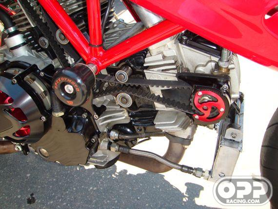  SpeedyMoto Dual Spark Belt Covers - Fits 1000 cc 2 valve dual spark Ducati motors image