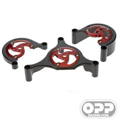  SpeedyMoto Dual Spark Belt Covers - Fits 1000 cc 2 valve dual spark Ducati motors image
