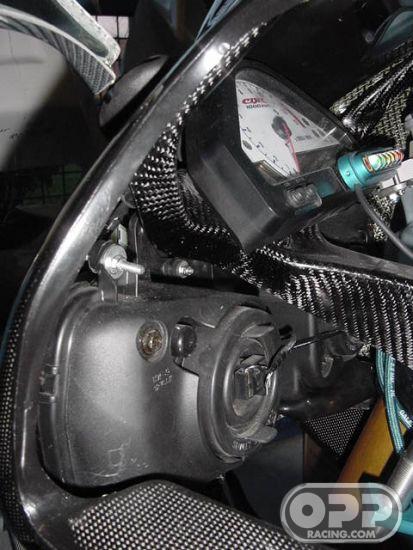 Carbon Fiber - Tachometer Support - CBR1000RR 2004-2007 image