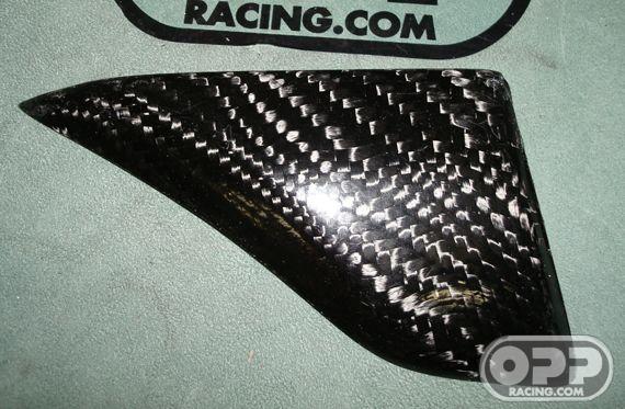 Carbon Fiber - MacMoto Series - Rear Brake Line Guard or Shark Guard image