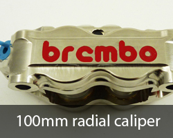 100mm radial mount racing brake calipers