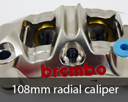 108mm radial mount racing brake calipers