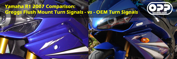Greggs Customs Flushmount turn signals comparison with stock from oppracing