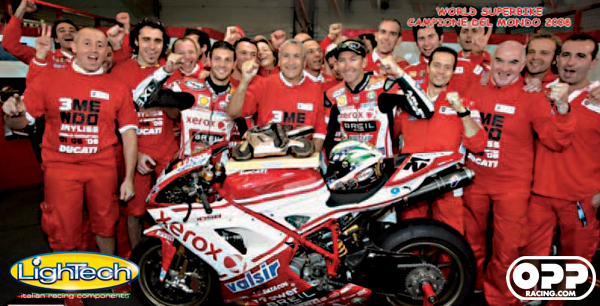 LighTech sponsored Ducati Xerox champion Troy Bayliss world superbike 2008