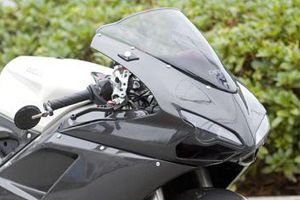 carbon motorcycle fairings on a ducati 1098. often called a carbon 1098