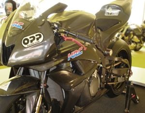 honda HRC carbon fairings. often called carbon cbr, featured at laguna seca HRC booth