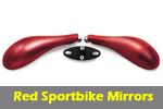 lightech mirrors for sportbikes in red