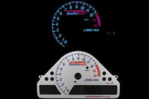 motorcycle dash glow gauge