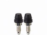 Brembo OE Bleed Screw Kit, Contains Two Bleed Screws, w/ Two Rubber Caps, M6x1, Zinc - 105208711