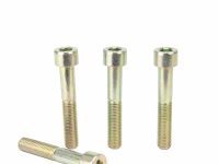 Brembo High Performance Screw Kit, 4 Pieces, Socket Head Capscrew, M10x1.25x60mm, Zinc, Silver, HPK Calipers - 105998709