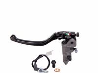Brembo High Performance 14 RCS Master Cylinder, Clutch, PR 14 RCS, without Reservoir w/ Folding Long Lever, Forged Radial, Front - 110A26365