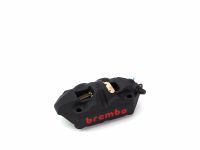 Brembo High Performance Caliper, Right, P4 34mm, M4, Cast Monobloc, 100mm Radial Mount, Front, Black w/ Red Lettering - 20988560