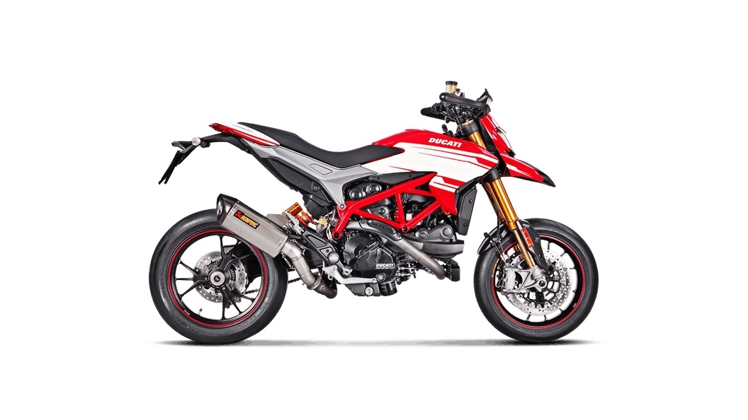 ドゥカティハイパーモタード939用AKRAPOVICチタンS/Oマフラー Akrapovic Slip-On Exhaust System (Titanium) - S-D9SO8-RT