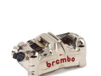 Brembo Racing Caliper, Right, P4 30mm, GP4-ms, Billet Monobloc, 100mm Radial Mount, Front, Nickel - 120D60020