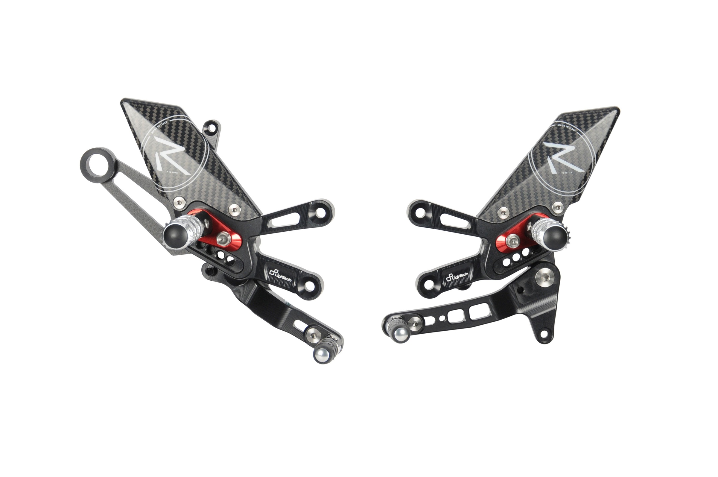 LighTech Adjustable Rear Sets w/ Folding Foot Pegs & Toe Pegs 