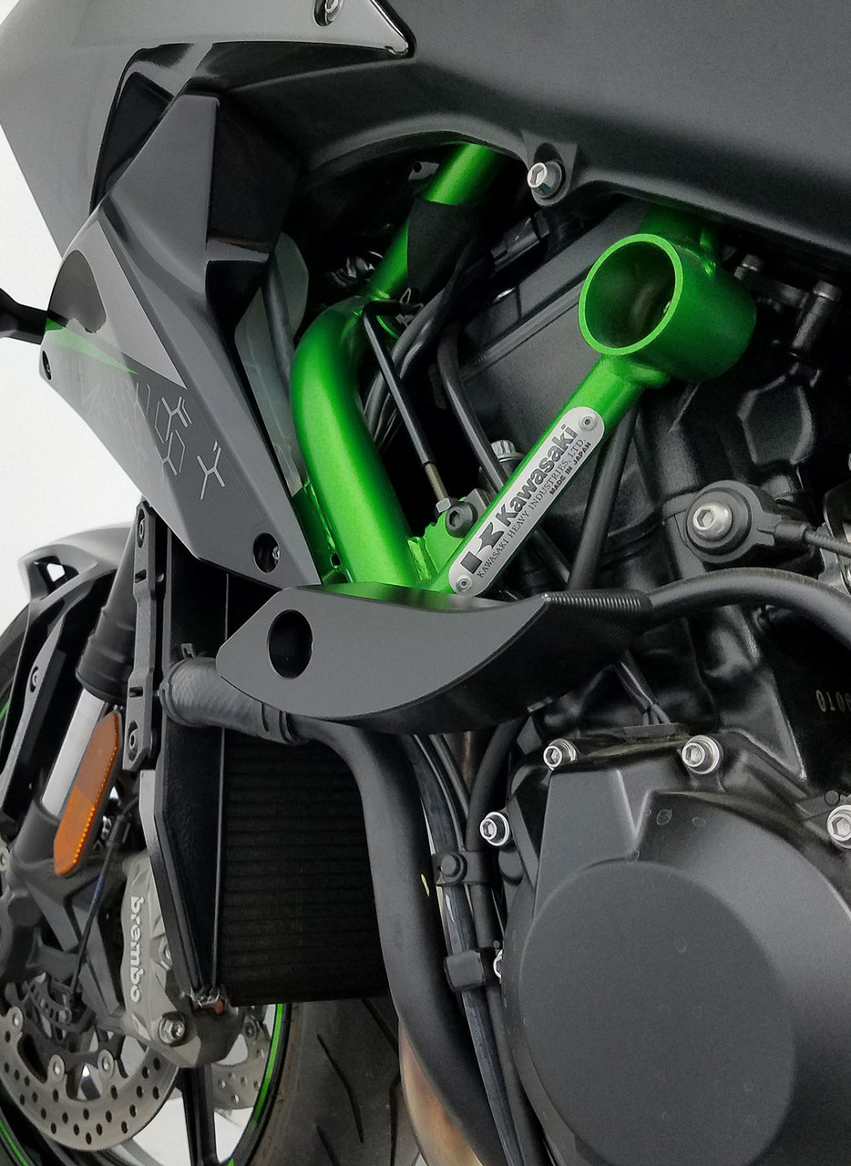 MC Motoparts 8mm S-Fight Swingarm Spools Sliders For Kawasaki Z H2 ZH2 2020 Green 