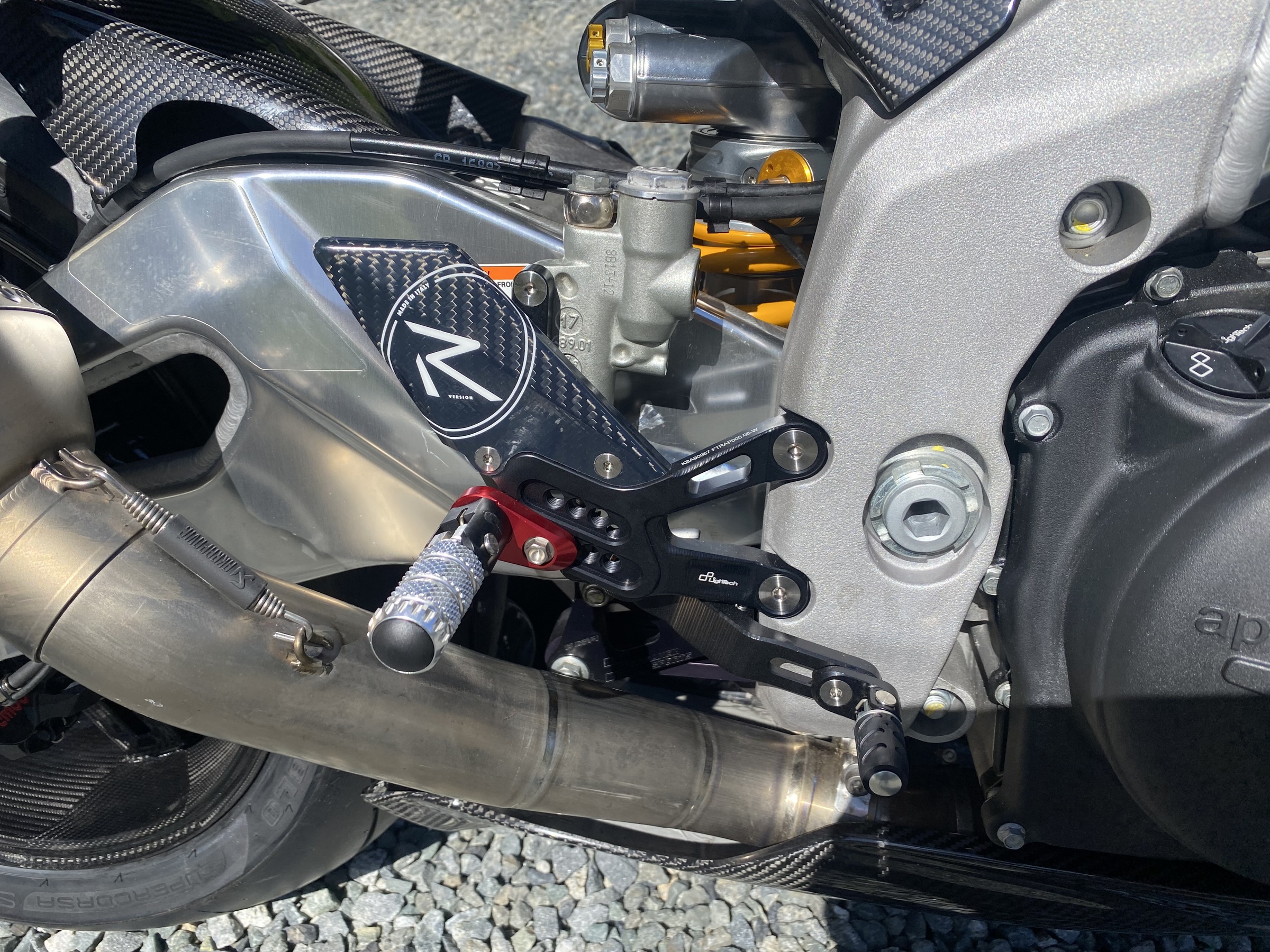 LighTech Adjustable Rear Sets w/ Folding Foot Pegs & Toe Pegs 